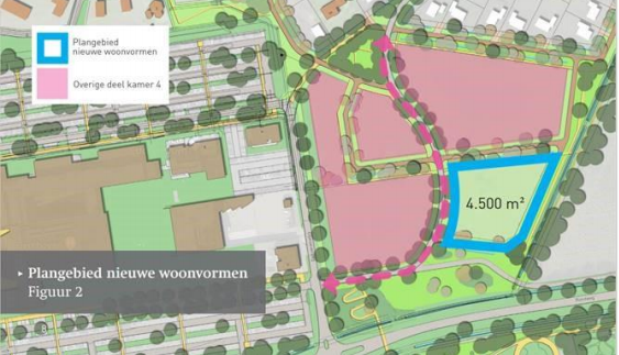 Kaart Plangebied nieuwe woonvormen Park Maashorst Kamer 4